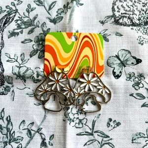 Dolls Kill Mushroom & Flower Earrings